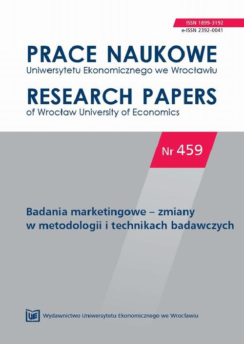 The cover of the book titled: Prace Naukowe Uniwersytetu Ekonomicznego we Wrocławiu, nr 459