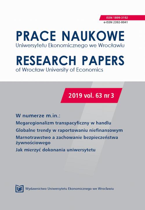 The cover of the book titled: Prace Naukowe Uniwersytetu Ekonomicznego we Wrocławiu 63/3. Megaregionalizm transpacyficzny w handlu
