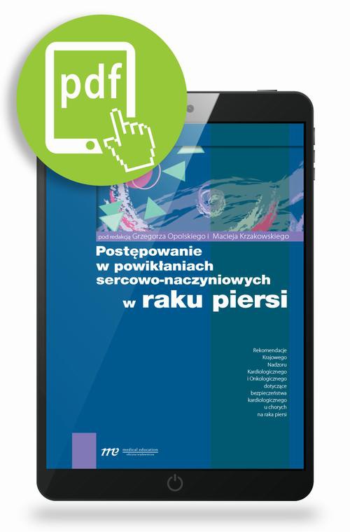 The cover of the book titled: Postępowanie w powikłaniach sercowo-naczyniowych w raku piersi