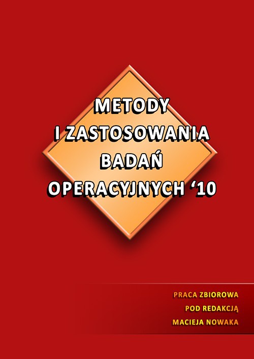 Okładka książki o tytule: Metody i  zastosowania badań operacyjnych '10