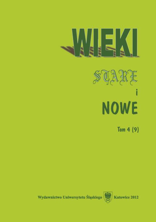 Обложка книги под заглавием:Wieki Stare i Nowe. T. 4 (9)