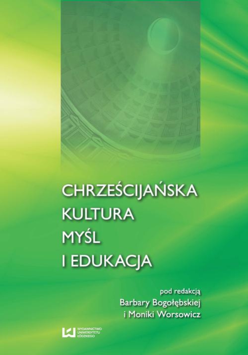 Okładka książki o tytule: Chrześcijańska kultura myśl i edukacja