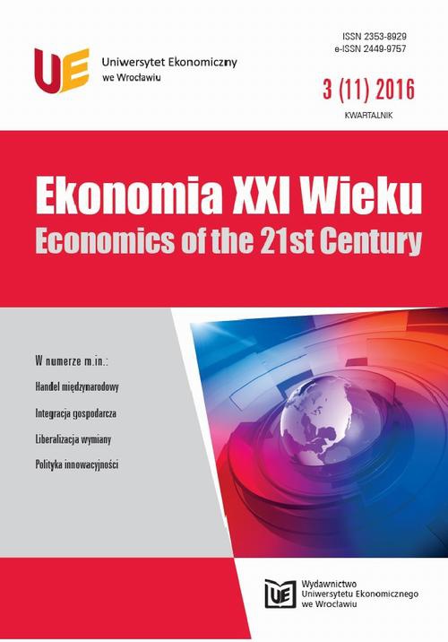 The cover of the book titled: Ekonomia XXI Wieku 3(11)
