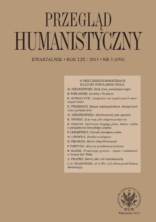 Обложка книги под заглавием:Przegląd Humanistyczny 2015/3 (450)