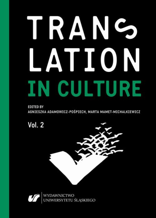 The cover of the book titled: Translation in Culture. (In)fidelity in Translation. Vol. 2