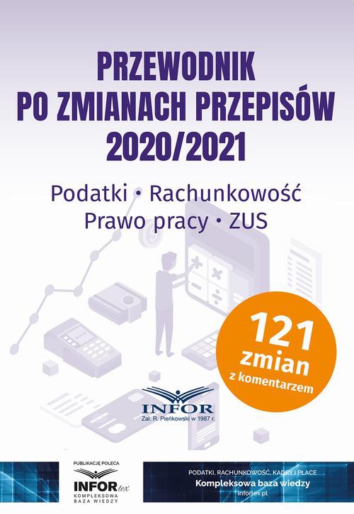 The cover of the book titled: Przewodnik po zmianach przepisów 2020/2021