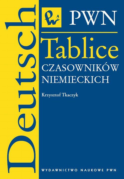The cover of the book titled: Tablice czasowników niemieckich