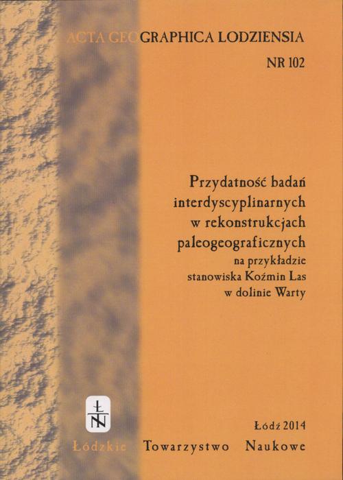 Okładka książki o tytule: Acta Geographica Lodziensia t. 102/2014