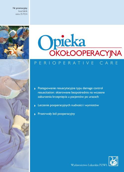 The cover of the book titled: Opieka okołooperacyjna (numer promocyjny)