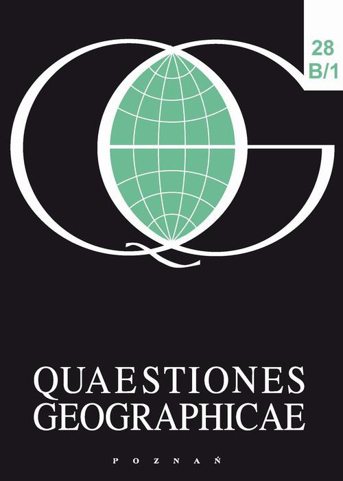Okładka książki o tytule: QUAESTIONES GEOGRAPHICAE. Series B Human Geography and Spatial Management 28B/1