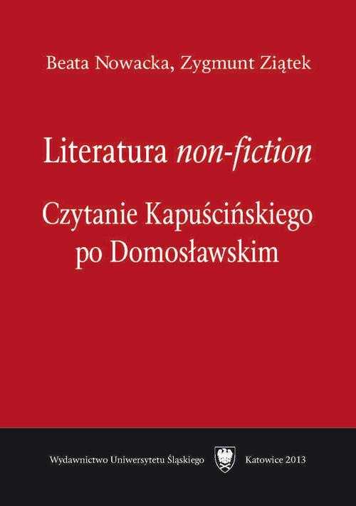 Okładka:Literatura „non-fiction” 