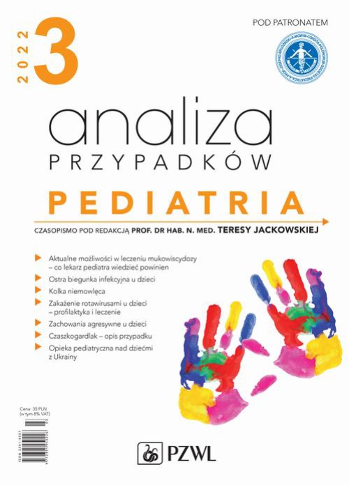 Okładka książki o tytule: Analiza Przypadków. Pediatria 3/2022