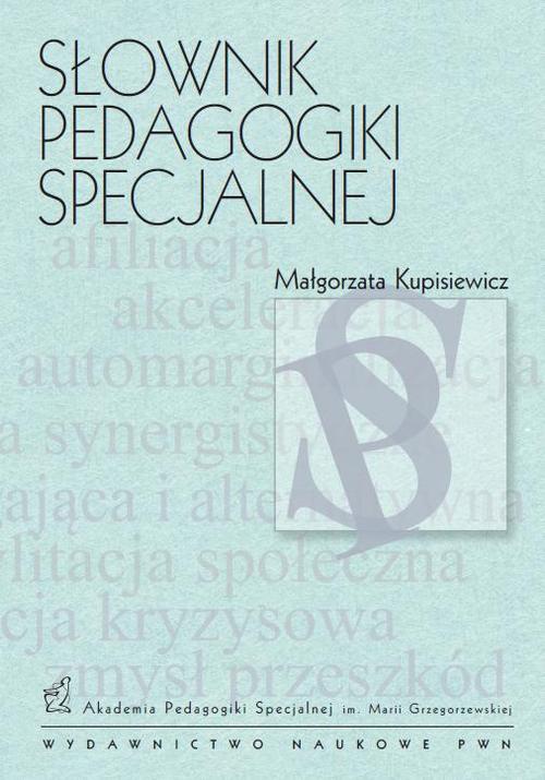 The cover of the book titled: Słownik pedagogiki specjalnej